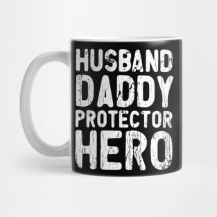 Husband Gift Husband. Daddy. Protector. Hero . Vintage Mug